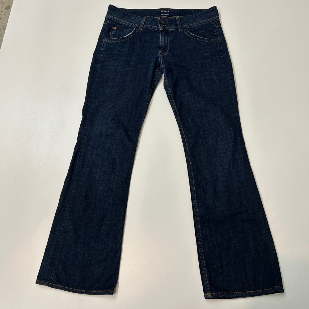 Hudson Womens Bootcut Jeans Dark Wash Blue Denim Made in USA Size 30